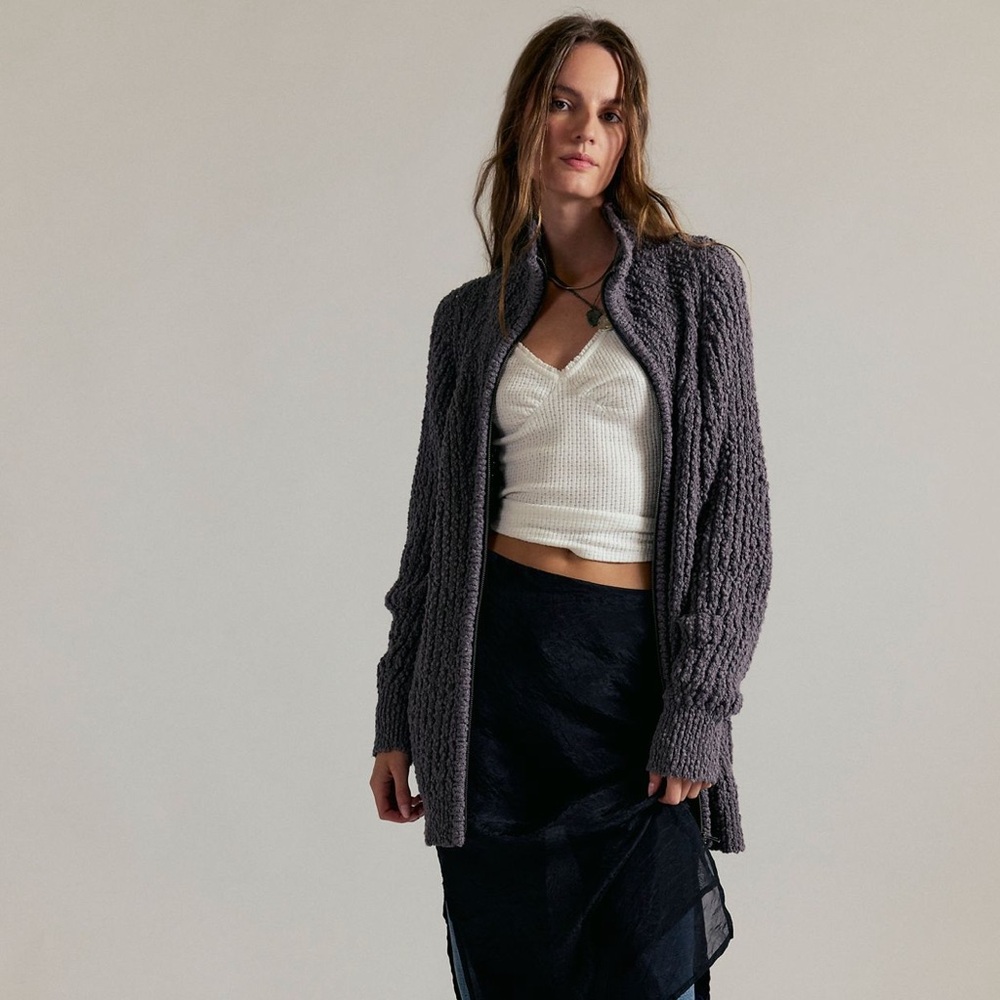 NWOT- Free People Big Lad Knit Cardi